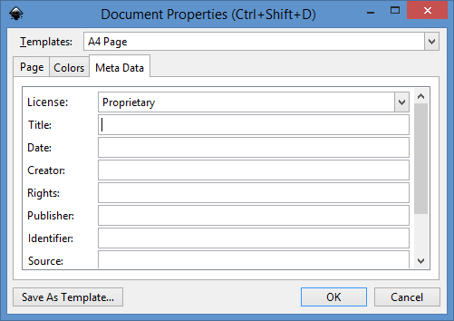 New Document Properties dialog Meta Data tab.png