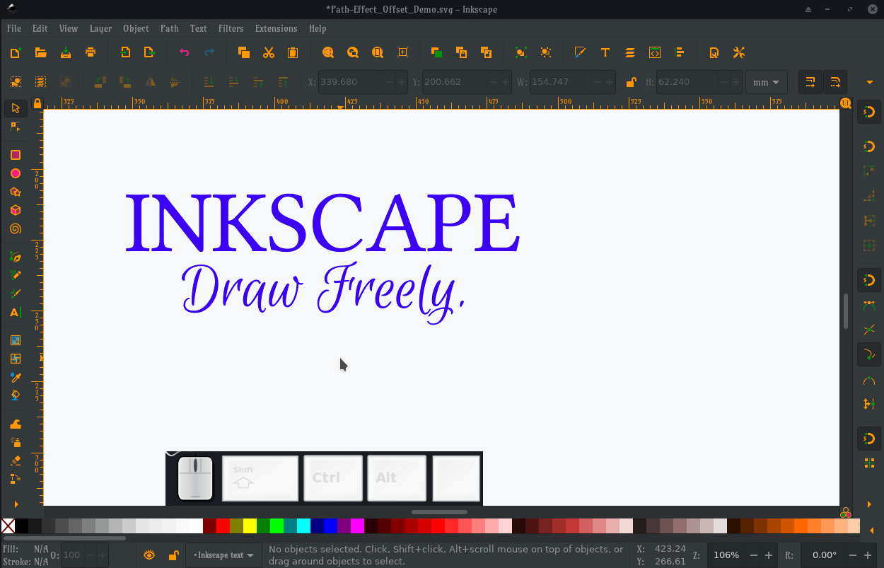 youtube inkscape tutorials words