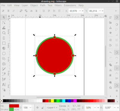 using inkscape stroke to path for outline