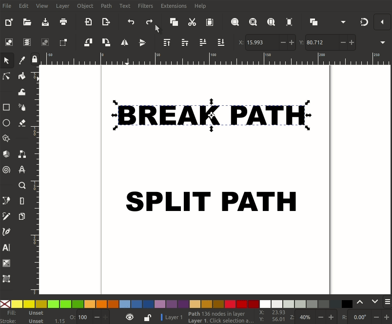 Break Apart vs Split Path animation
