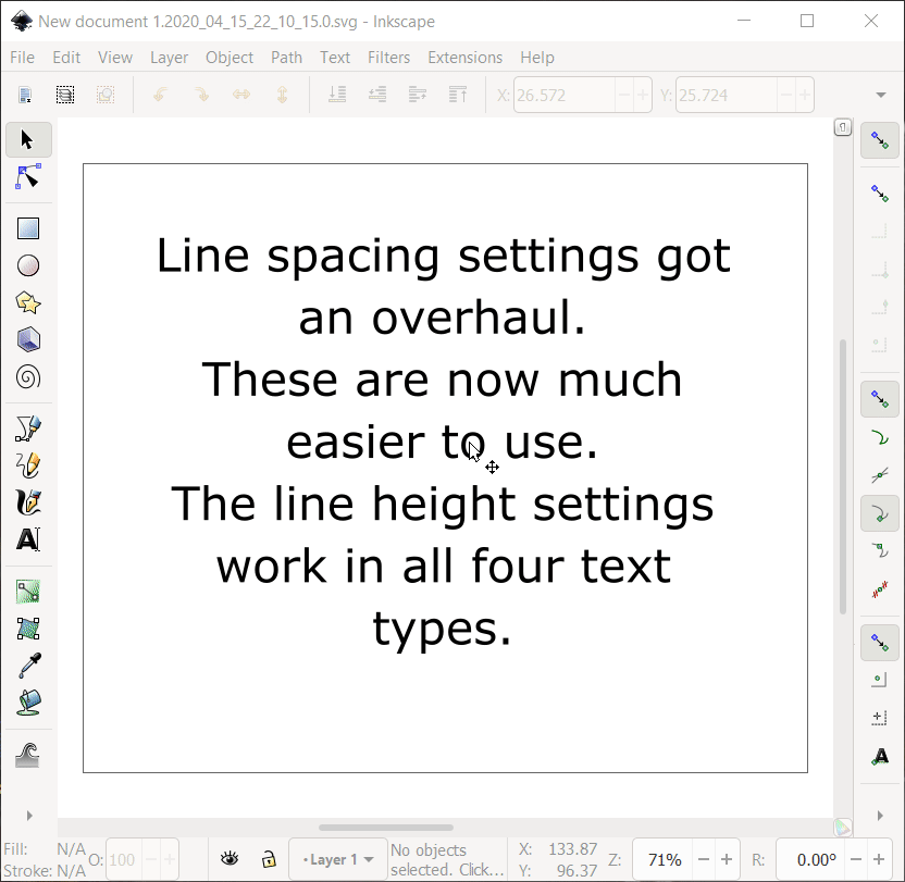 Adjusting the line height for the whole text and for selected lines