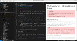 Live preview of rST files in VSCodium
