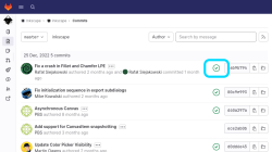 Click the green tick with alt text "Pipeline: passed/failed"