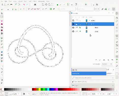 New Knot LPE options in Inkscape 1.0