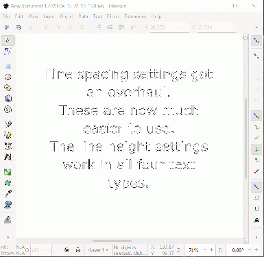 Adjusting the line height for the whole text and for selected lines